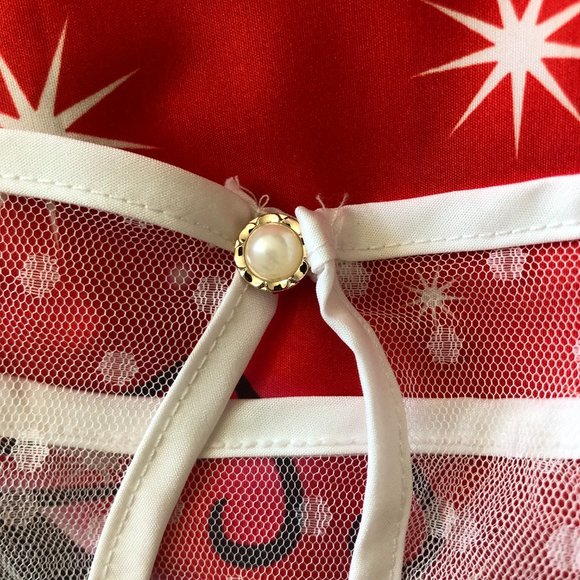 Vintage Christmas Dress, Small - Picture 4 of 15